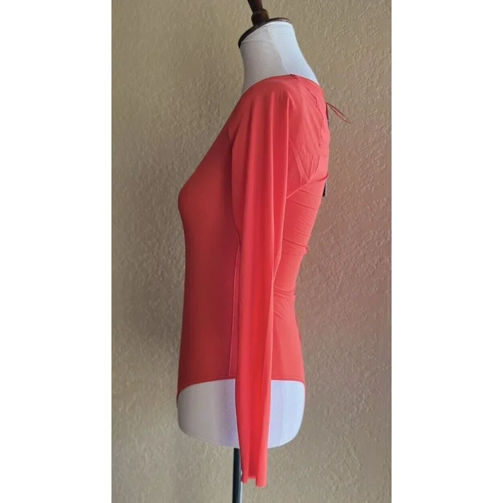 SKIMS Kim Kardashian Jelly Sheer Long Sleeve Bodysuit Size XXS - Picture 7 of 8